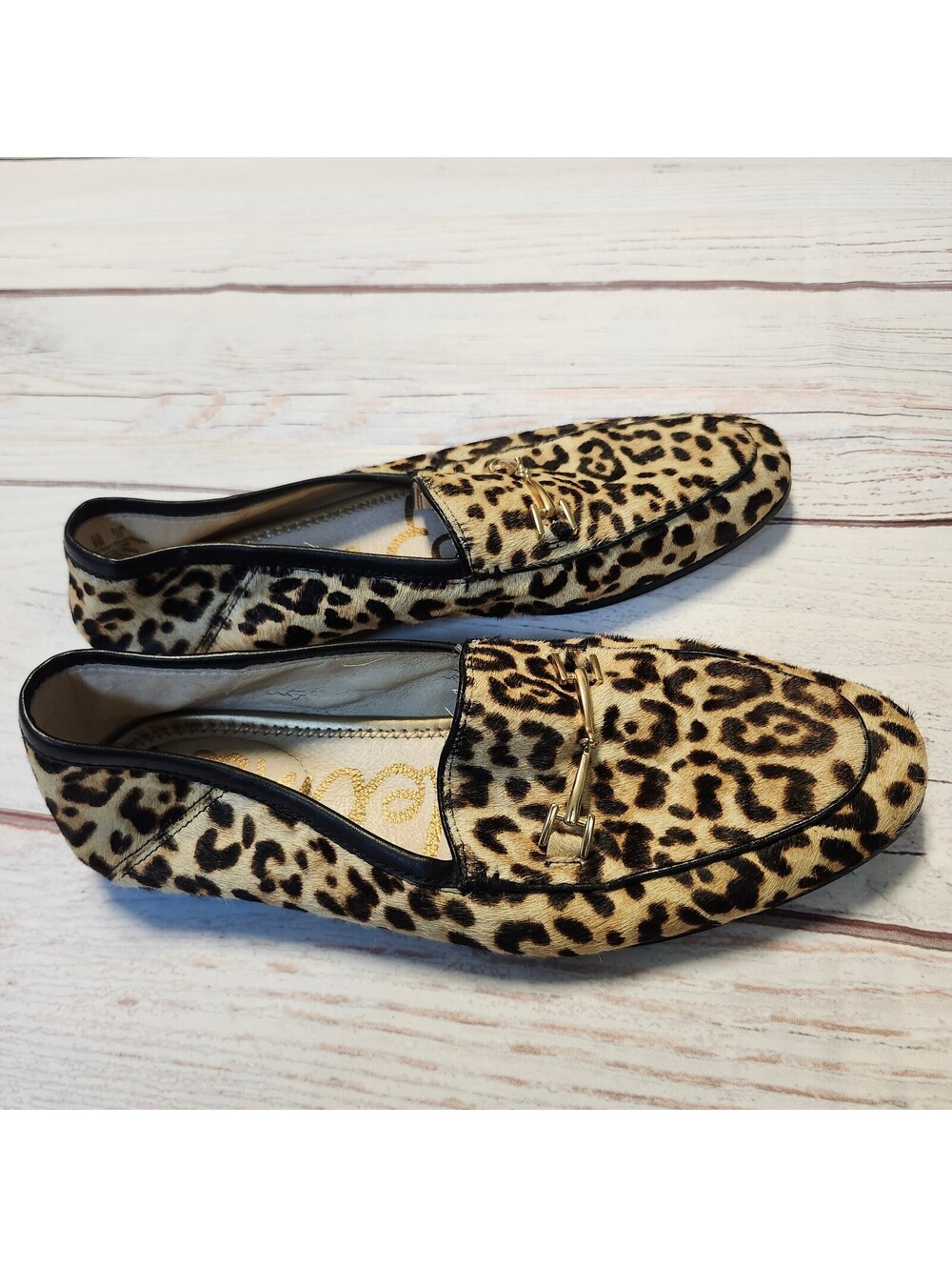 Sam Edelman Women's Leopard Print Loafers Size 8M
